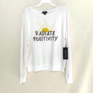 Wildfox “Radiate Positivity” Sweater Top